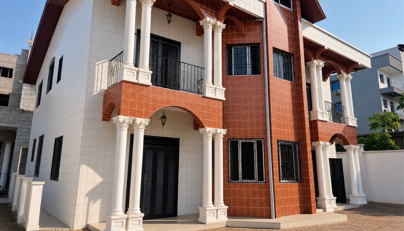 Résidence haut standing à vendre à Logpom, Douala, sur un terrain de 700 m²